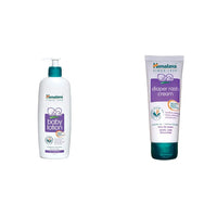 Himalaya Baby Body Lotion, For All Skin Types (400 ml) & Himalaya Diaper Rash Cream,100gm