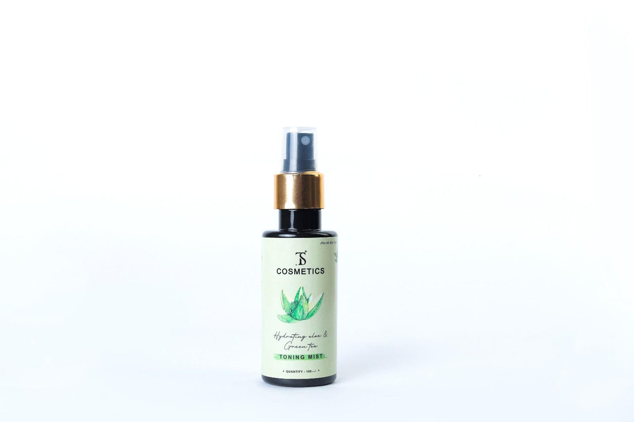 TS COSMETICS Hydrating Aloe & Green Tea Toner Mist | Refreshing & Soothing Face Toners | 100ml