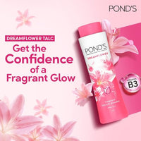 POND'S Dreamflower Fragrant Talc Powder with Vitamin B3, Pack of 1, 100gm