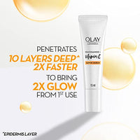Olay Vitamin C Face Mini Serum with Niacinamide l Dark Spot Reduction l Even Glow & Smooth Texture l Normal, Oily, Dry & Combination Skin l Parabens & Sulphate-free l 15ml