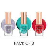Seven Seas Easy Gel Nail Polish | Quick Dry Gel Nail Polish, Pack of 3 (Combo-16, 30ml)