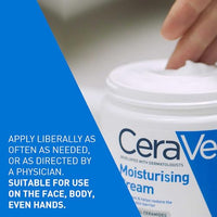 CeraVe Moisturizing Cream For Dry To Very Dry Skin (454g) - Formulated with 3 Essential Ceramides And Hyaluronic Acid | Non-Comedogenic Moisturizer For Face and Body