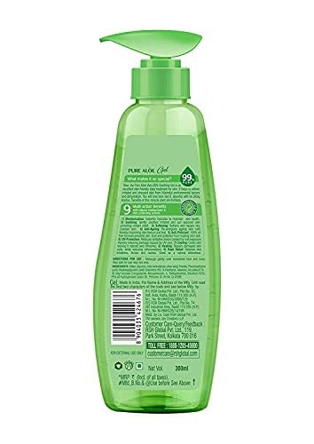 Joy Pure Aloe Vera Gel for Face & Body (300ml) with Natural Moisturisers & Pro Vitamin B5 | 99% Pure Aloe Gel for Hydrating Dry & Damaged Skin | Non Sticky & Quick Absorbing
