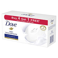 Dove Cream Beauty Bathing Bar (Pack of 5) 125g each For 24 Hour Nourished Skin with ¼ Moisturising Cream and Nutrient Serum