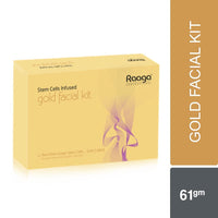 Raaga Professional Stem Cells Infused Gold 6 Step Facial Kit | Gold Colloid, Red Flesh Grape Stem Cells | Combats Pigmentation | All Skin Types (61 gm)