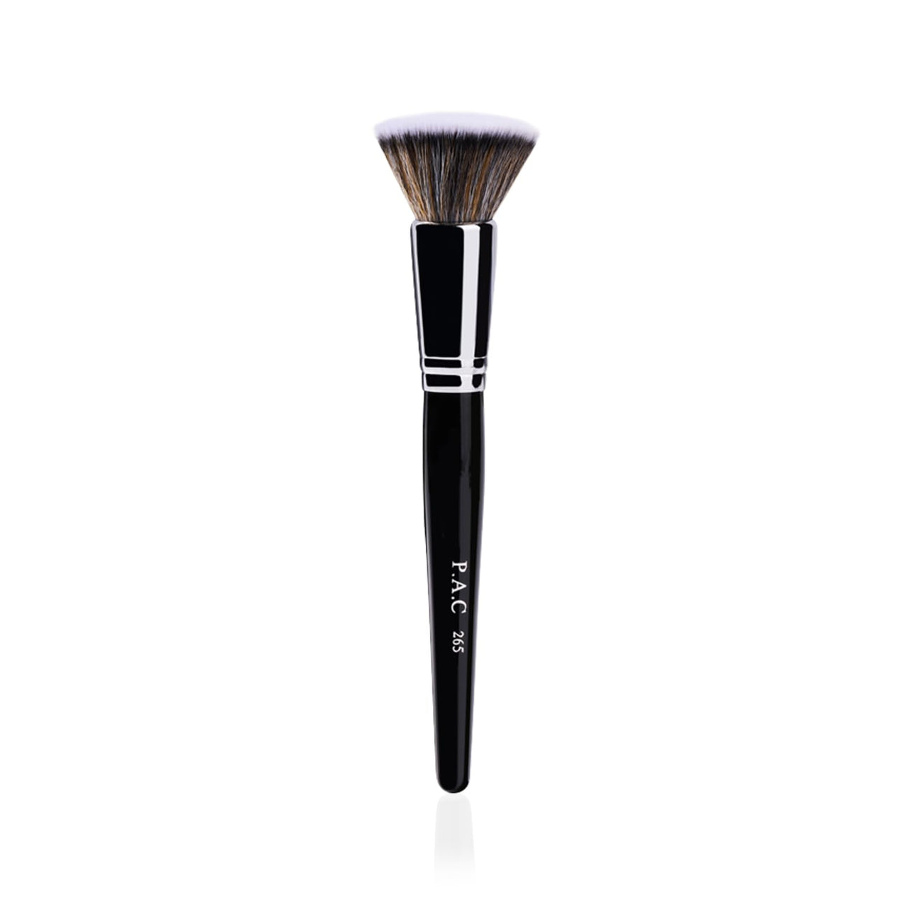 PAC Makeup Kit Foundation Brush | Synthetic Bristle Makeup brush | Face Brush for Cream, Liquid And Powder Formulation | Medium Coverage Application | Black - 1 Brush