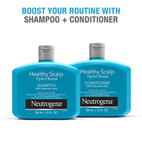 Neutrogena Moisturizing Healthy Scalp Hydro Boost Shampoo for Dry Hair and Scalp, with Hydrating Hyaluronic Acid, pH-Balanced, Paraben & Phthalate-Free12 fl oz