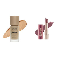 MARS High Coverage Liquid Foundation | Blemish Free & Blendable Foundation for Makeup (40ml) (SHADE-07) Creamy Matte Long Lasting Lipstick for Women (3.2 gm) (20-Grapeful Ghoomar)