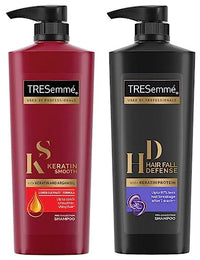 Tresemme Keratin Smooth Shampoo, 580Ml And Hair Fall Defense Shampoo, 580Ml