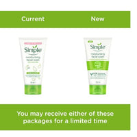 Simple Kind To Skin Moisturising Facial Wash 150 ml for normal to dry skin | 100% soap-free gentle cleanser for women & men