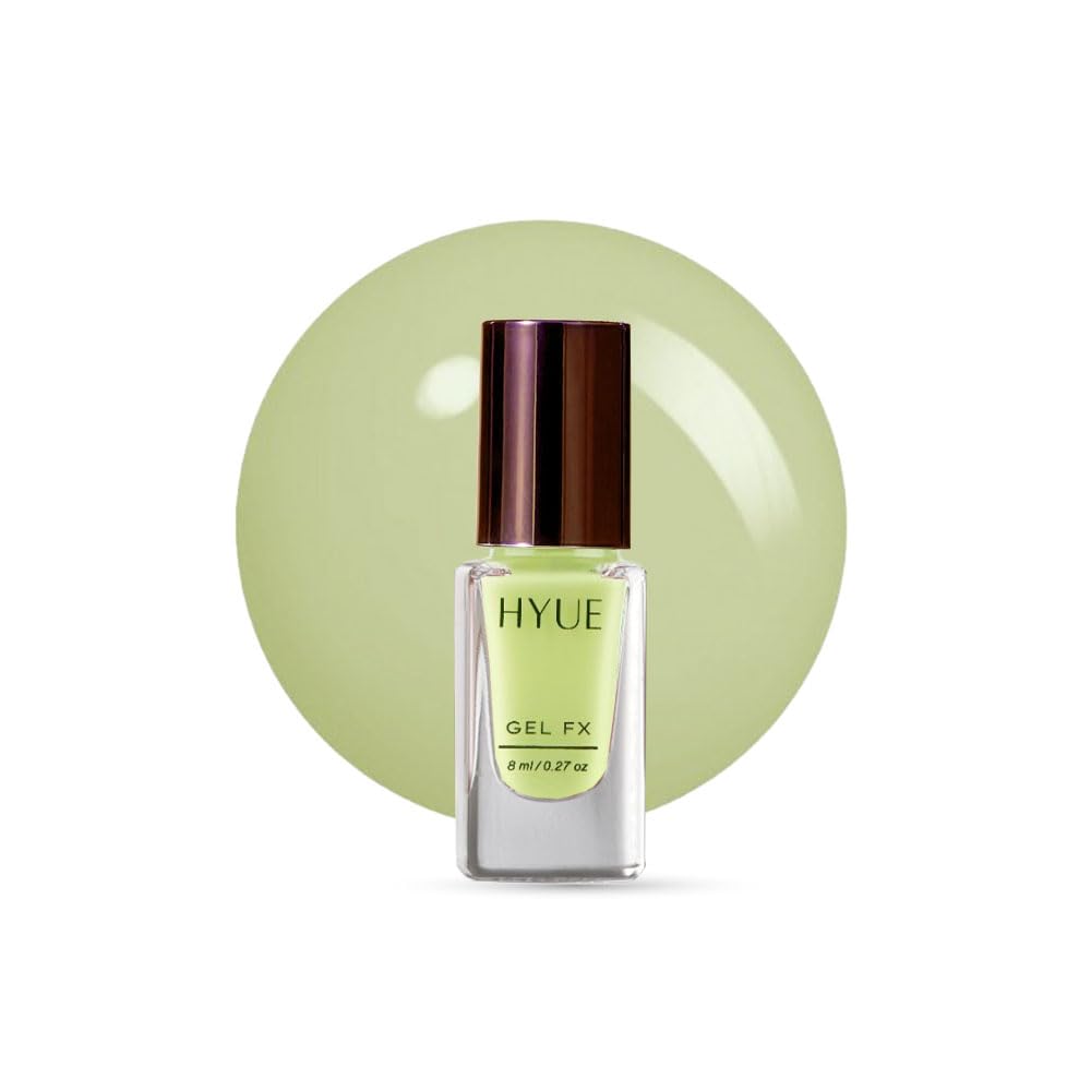 HYUE Gel FX Nail Paint | Spring-Summer Pastels | 8 ml x 5 | Ultra-Glossy Shine | Long-Lasting Wear | Chip-Resistant Formula | Quick-Drying | High-Impact Glossy Finish | Available in 22 Shades