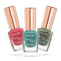 Seven Seas Easy Gel Nail Polish | Quick Dry Gel Nail Polish, Pack of 3 (Combo-12, 30ml)