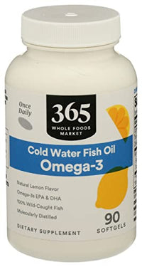 365 Omega 3 Lemon Flavored, 90 Softgels