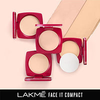 Lakme Nourishing,Smoothening Face It Compact, Coral, 9 G