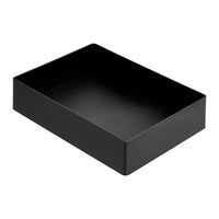 Basics Rectangular Plastic Desk Organizer, Accessory Tray, Black