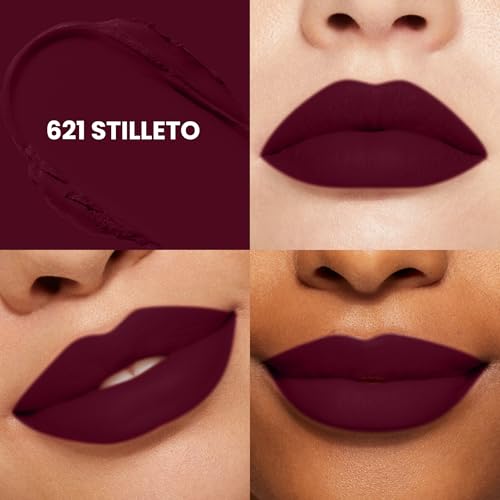 Seven Seas Creamy Matte Long Stay Lipstick | Smooth Glide | Waterproof & smudge proof lipstick | High Rich colors Matte Finish Lipstick (STILLETO, 3.5g)