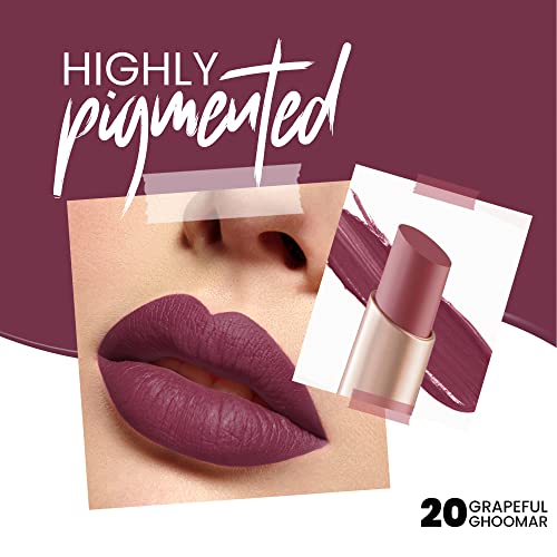 MARS Matte Box Set of 3 Lipsticks for Women (3x3.2 gm) (04-Brown) Creamy Matte Long Lasting Lipstick for Women (3.2 gm) (20-Grapeful Ghoomar)