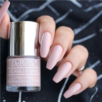 DeBelle Gel Nail Polish Peony Blossom (Nude Nail Paint)|Non UV - Gel Finish |Chip Resistant | Seaweed Enriched Formula| Long Lasting|Cruelty and Toxic Free| 8ml