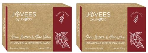 Jovees Herbal Shea butter & Aloe Vera Hydrating & Refreshing Soap 100G (Pack of 2)