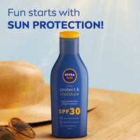 NIVEA Men & Women Sun Protect And Moisture 75Ml Spf 30 Advanced Sunscreen For Instant Protection For Normal Skin| Pa++ UVA - UVB Protection System| Water Resistant| Pack Of 1