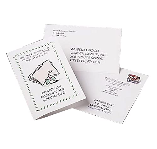 Avery Half-Fold Greeting Cards, Inkjet, 5.5 x 8.5, Matte White, Box of 30, Envelopes Included (8316)