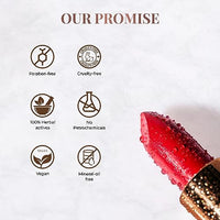Just Herbs Ultra Matte Bullet Lipstick Nourishing Non Drying and Long Stay Lipsticks for Women 4 g (Sultry Scarlet)