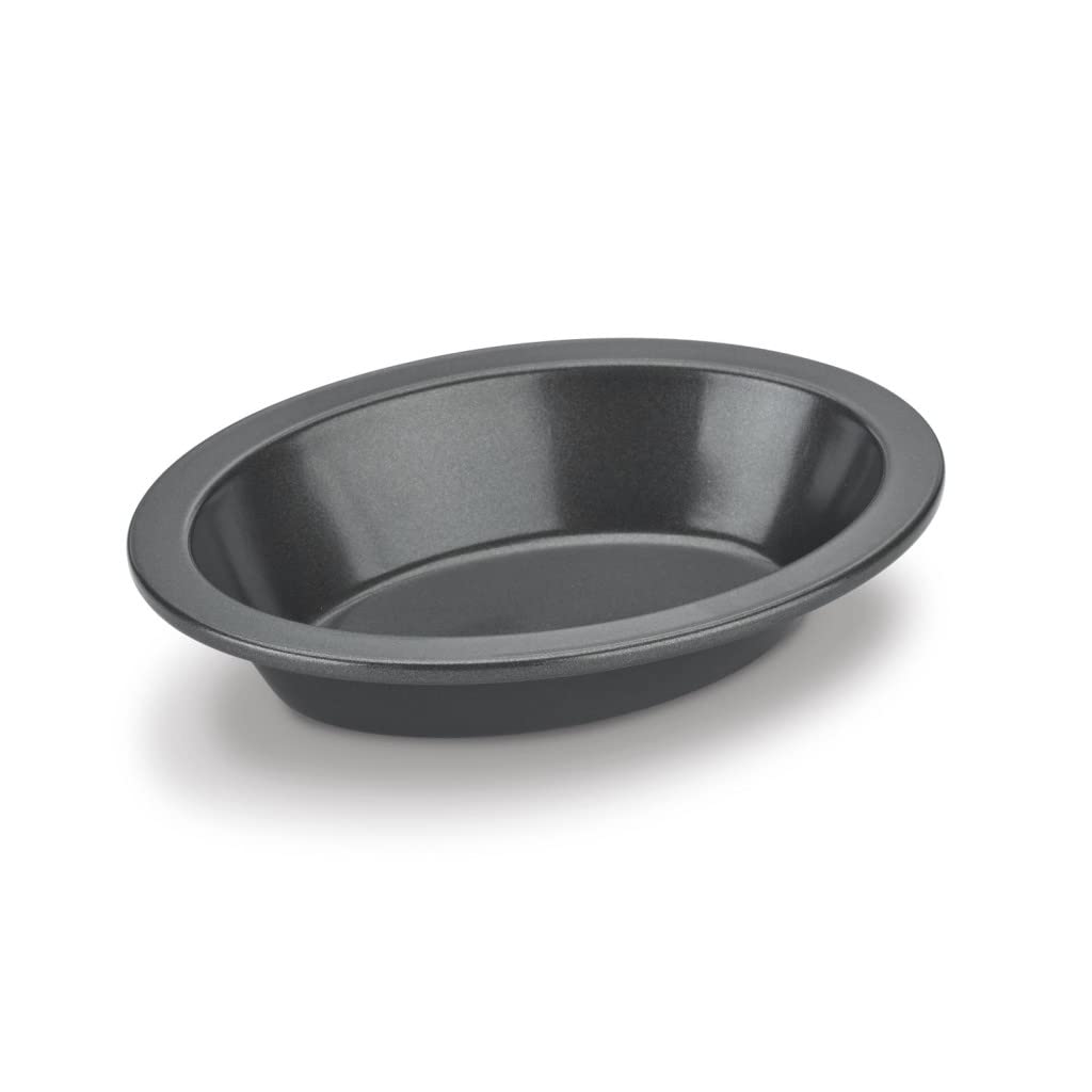 Cuisinart 4 Piece Oval Pie Dish Set Mini-Metal-Bakeware, Steel Alloy