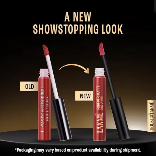 LAKMÉ Forever Matte Liquid Lip, 16hr Lipstick, Lightweight & transferproof - Pink Dust 5.6ml