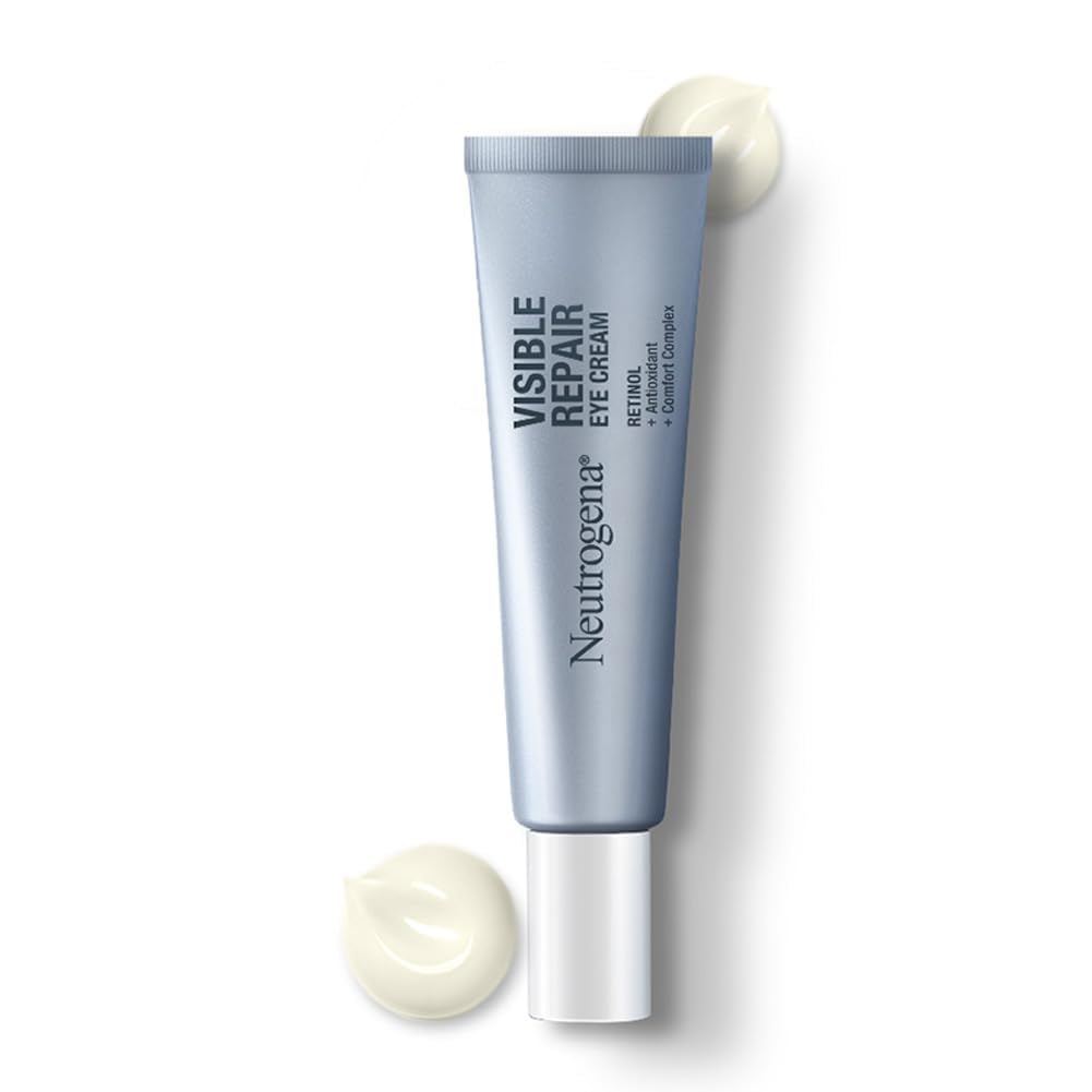 Neutrogena Visible Repair Retinol Day & Night Eye Cream | Boosts Collagen for Anti-Ageing | Reduces Dark Circles, Wrinkles & Fine Lines | 15g