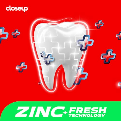 Close Up Toothpaste | Long lasting 18 Hours Of Fresh Breath & White Teeth - 600g (Pack of 4)