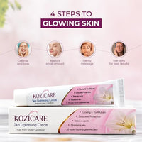 Kozicare Skin Lightening Cream - 15gm (Pack of 10)| Enriched with Kojic Acid, Alpha Arbutin, Glutathione, Niacinamide and Vitamin C | Best for Melasma, Pigmentation, Acne Scars, Dark/Age Spots