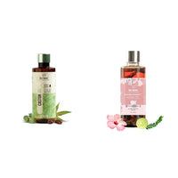 Nat Habit Cold Pressed 100% Pure Castor (Arandi) Oil for Skin & Hair - 200ml and Nat Habit Hibiscus Amla Summer Hair Oil For Men & Women - 100ml