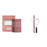 MARS Matte Box Set of 3 Lipsticks for Women (3x3.2 gm) (05-Blushed & Nudes) Matte Lip Liner | One Swipe Smooth Application | Long Lasting Lip Pencil (1.4gm) (16-PEACHY GLOW)