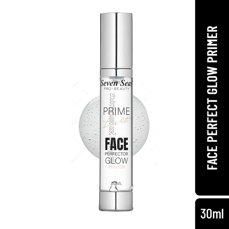 Seven Seas Under Cover Gel Face Primer | Transparent Makeup Primer to Prep Skin for Smooth & Long Lasting Makeup
