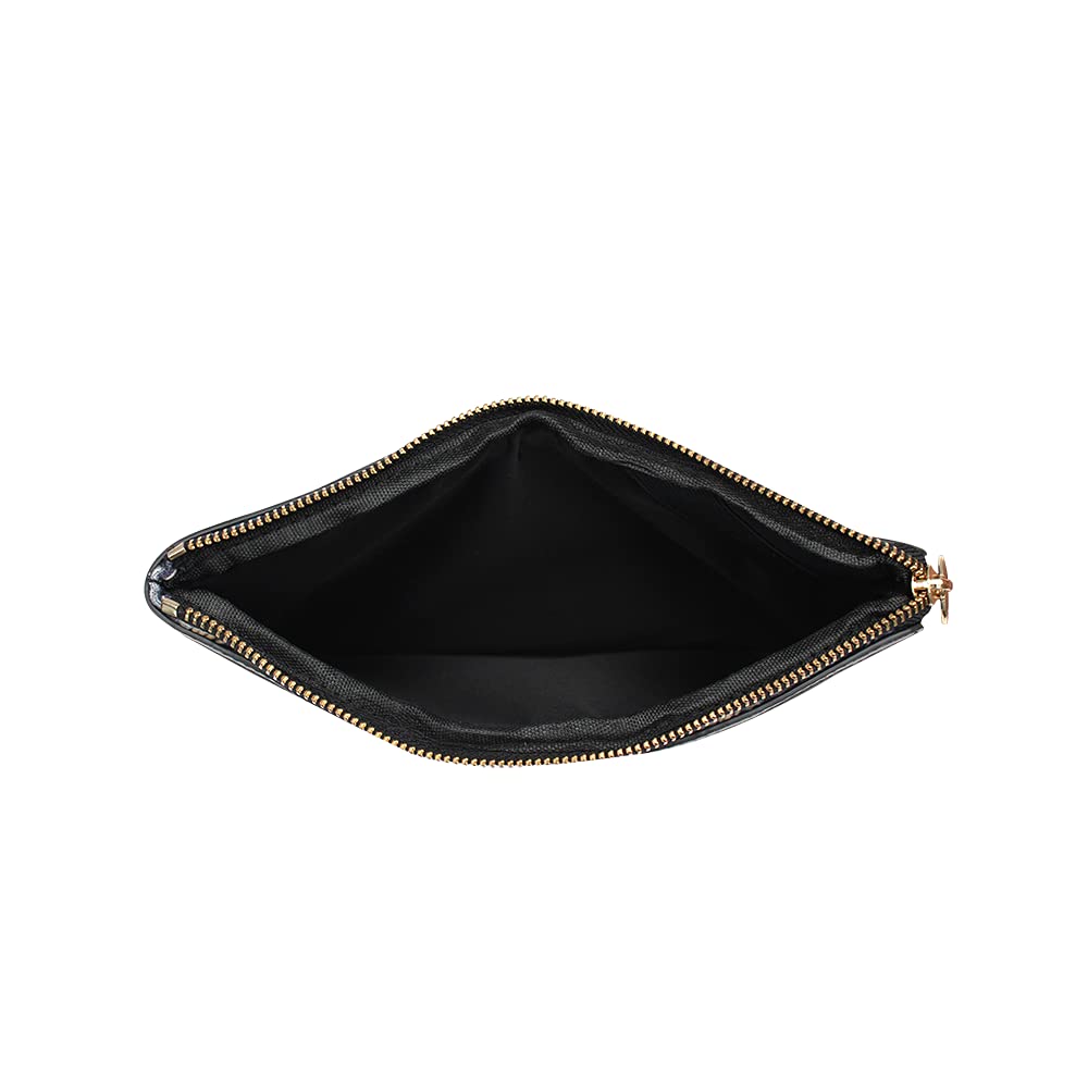 Colorbar Safari Small Flat Pouch II Large Main Compartment with Flexible Strap to Securely Hold Documents/Device II Outer Material Velvet Polyester II Inner Material Polyester