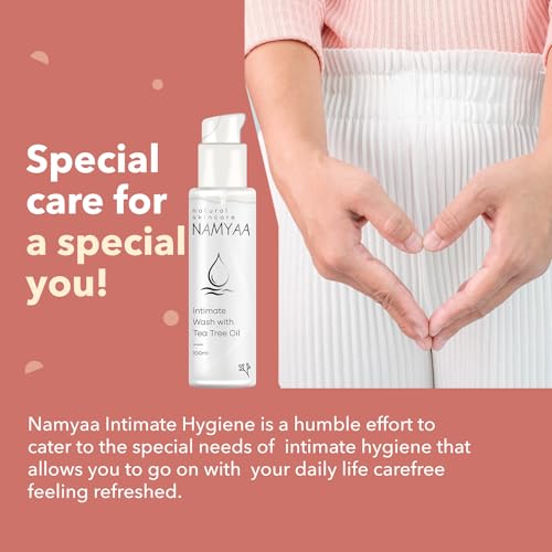 Namyaa Natural Lip Serum/Balm/Lightener/Moisturizer For Lip Lightening/Brightening/Toning/Moisturizing, 30 g And Namyaa Intimate Hygiene Wash For Men/Women With Tea Tree Extracts, 100 ml