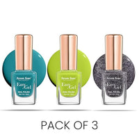 Seven Seas Easy Gel Nail Polish | Quick Dry Gel Nail Polish, Pack of 3 (Combo-20, 30ml)