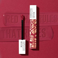 Maybelline New York Liquid Matte Lipstick, Long Lasting, 16hr Wear, Superstay Matte Ink, Ruler, 5ml