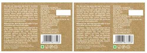 Jovees Herbal Tea Tree & Clove Oil Control Soap 100G (Pack of 2)