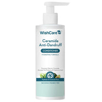 WishCare Ceramide Anti Dandruff Conditioner for Dry & Frizzy Hair - Piroctone Olamine, Pre+Probiotics & Hyaluronic Acid 200ml