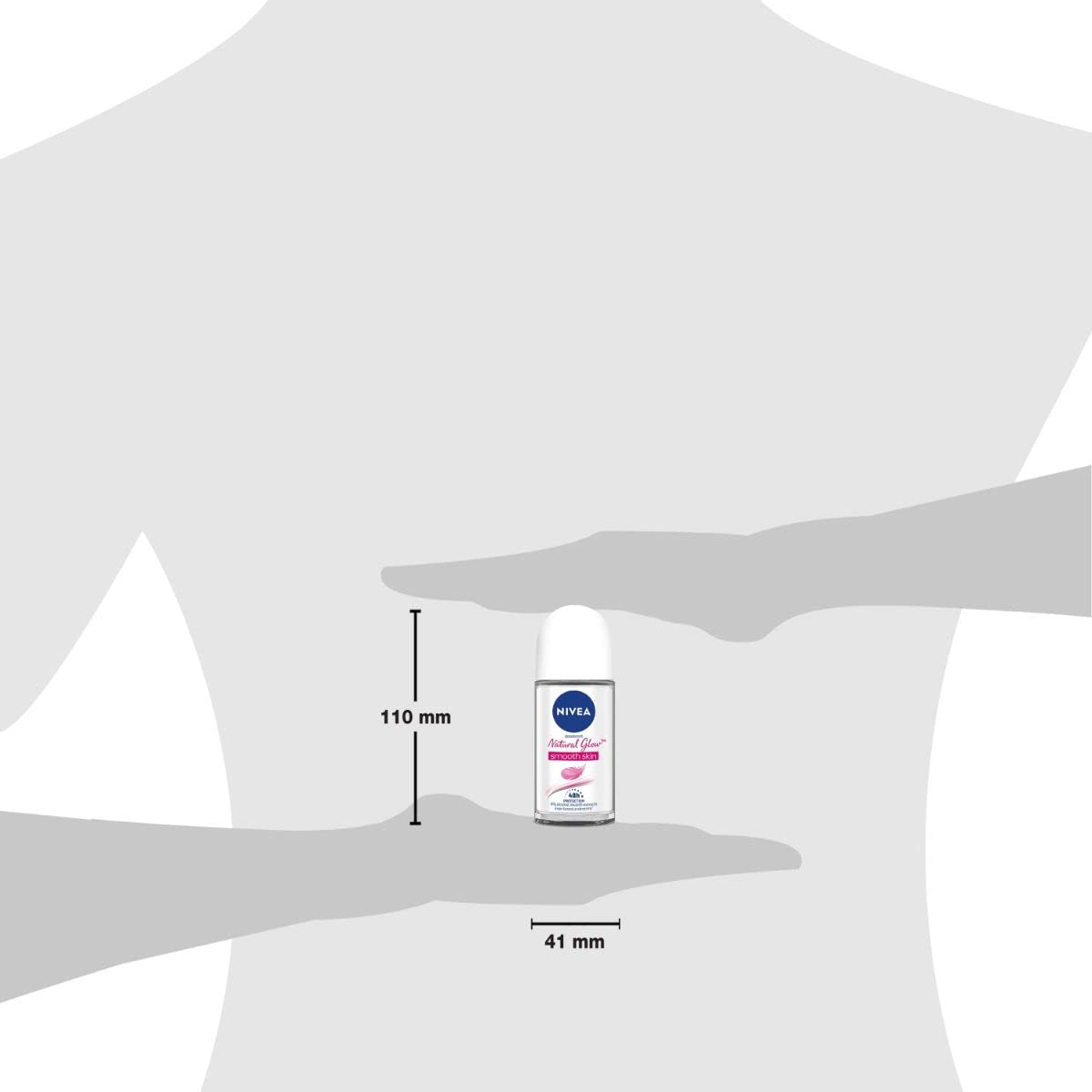 NIVEA Natural Glow Smooth Skin Deodorant Roll On for Women, 50ml (originally Whitening Smooth Skin)