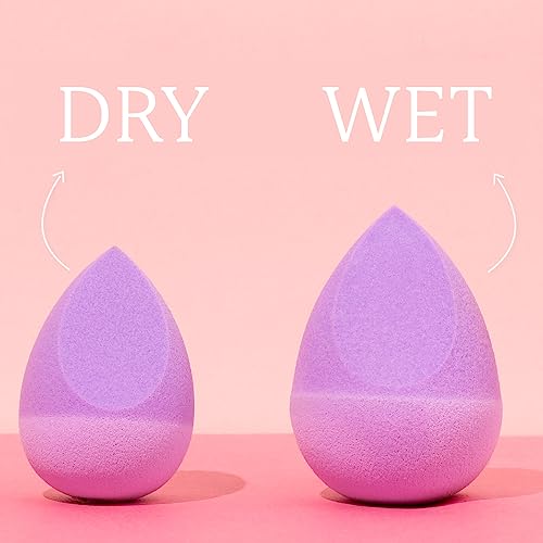 TYPSY BEAUTY Dip and Dab Makeup Sponge Blender | Dual-Sided Silicone and Foam Puff | Latex-Free, Soft, Durable | Face Blender for Foundation, Concealer, Powder | Compact Puff for Women