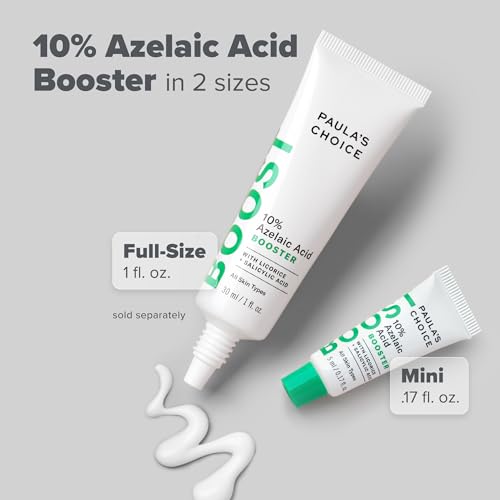 Paula's Choice BOOST 10% Azelaic Acid Booster Cream Gel Face Serum with Salicylic Acid, Oil-Free Skin Brightening Serum for Face, Fragrance-Free - 5 ml