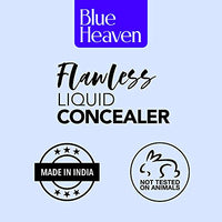 Blue Heaven Liquid;Cream Flawless Liquid Full Coverage Concealer For Normal Skin - Caramel, 401 Matte Finish Caramel 17 Ml, Pack Of 1