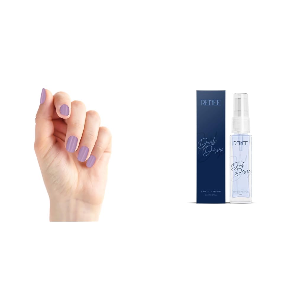 RENEE Stick On Nails BN 08 & RENEE Eau De Parfum Dark Desire 8ml