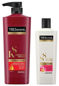 Tresemme Keratin Smooth Shampoo, 580Ml & Smooth & Shine Conditioner, 340 Ml