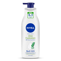 NIVEA Body Lotion, Aloe Hydration, with Aloe Vera for Instant Hydration in Summer, 600 ml & NIVEA Body Lotion, Aloe Hydration, with Aloe Vera for Instant Hydration in Summer, 400 ml