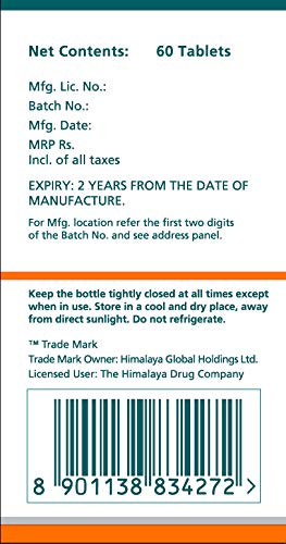 Himalaya Wellness Triphala Bowel Wellness |Relieves constipation| - 60 Tablets and Himalaya Manjishtha - 60 Tablets