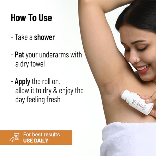 Chemist at Play UnderArm Roll-On with 5% Lactic Acid & 1% Mandelic Acid | Prevents Odour, Brightens Skin & Exfoliates Underarm | Fragrance-Free for Sensitive Skin | Alcohol Free | 40ml (Pack of 3)