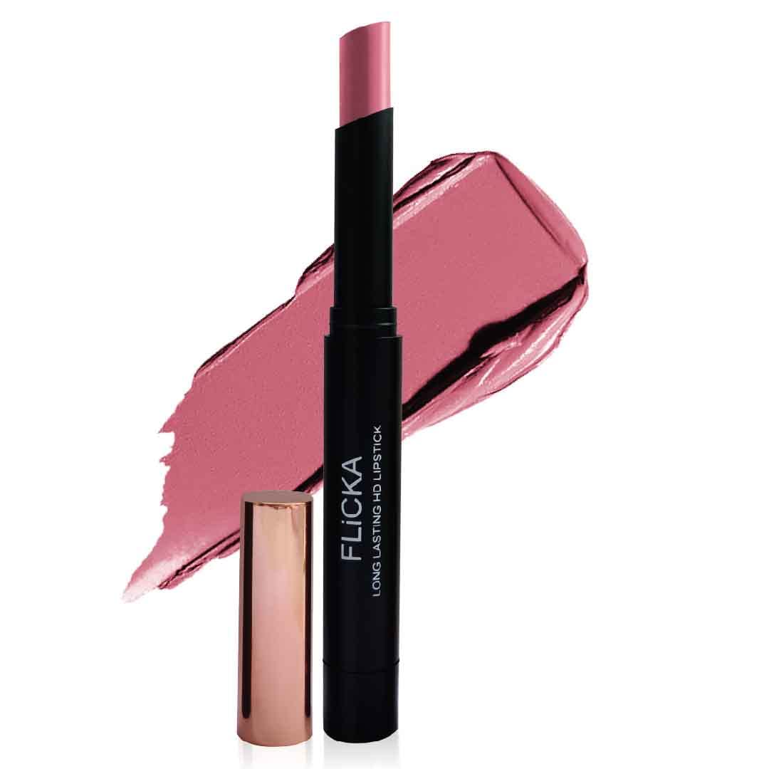 FLiCKA Shimmery Affair Lip Gloss 6 Gin Baby Pink 5ml High Drama Creamy Matte Lipstick| Nontransfer HD Lipstick, Waterproof, Hydrating, Moisturizing, Upto 16Hrs, 05 Guilt, 3.2